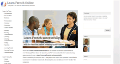 Desktop Screenshot of learning-french-online.org