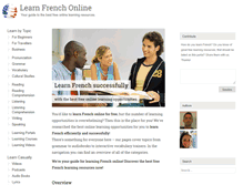 Tablet Screenshot of learning-french-online.org